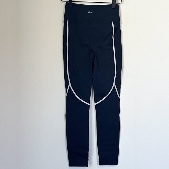 NEW Zuda Dark Navy Z-Leggings with Reflective Coverstitch - Size: XXS - Picture 8 of 8